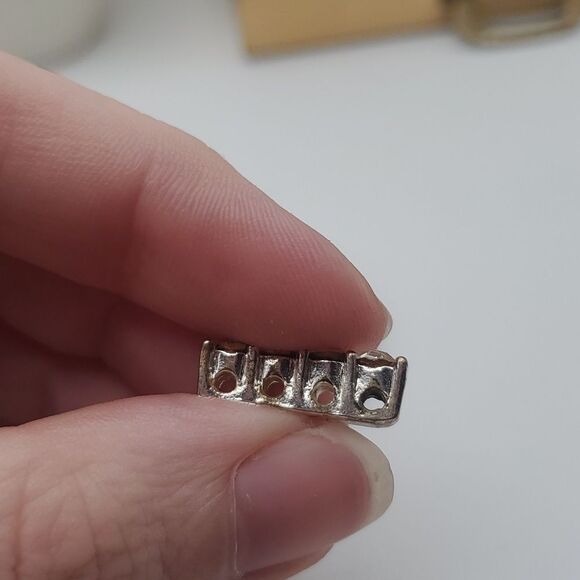 Princess cut brilliant crystal tower necklace pendant - Picture 2 of 3